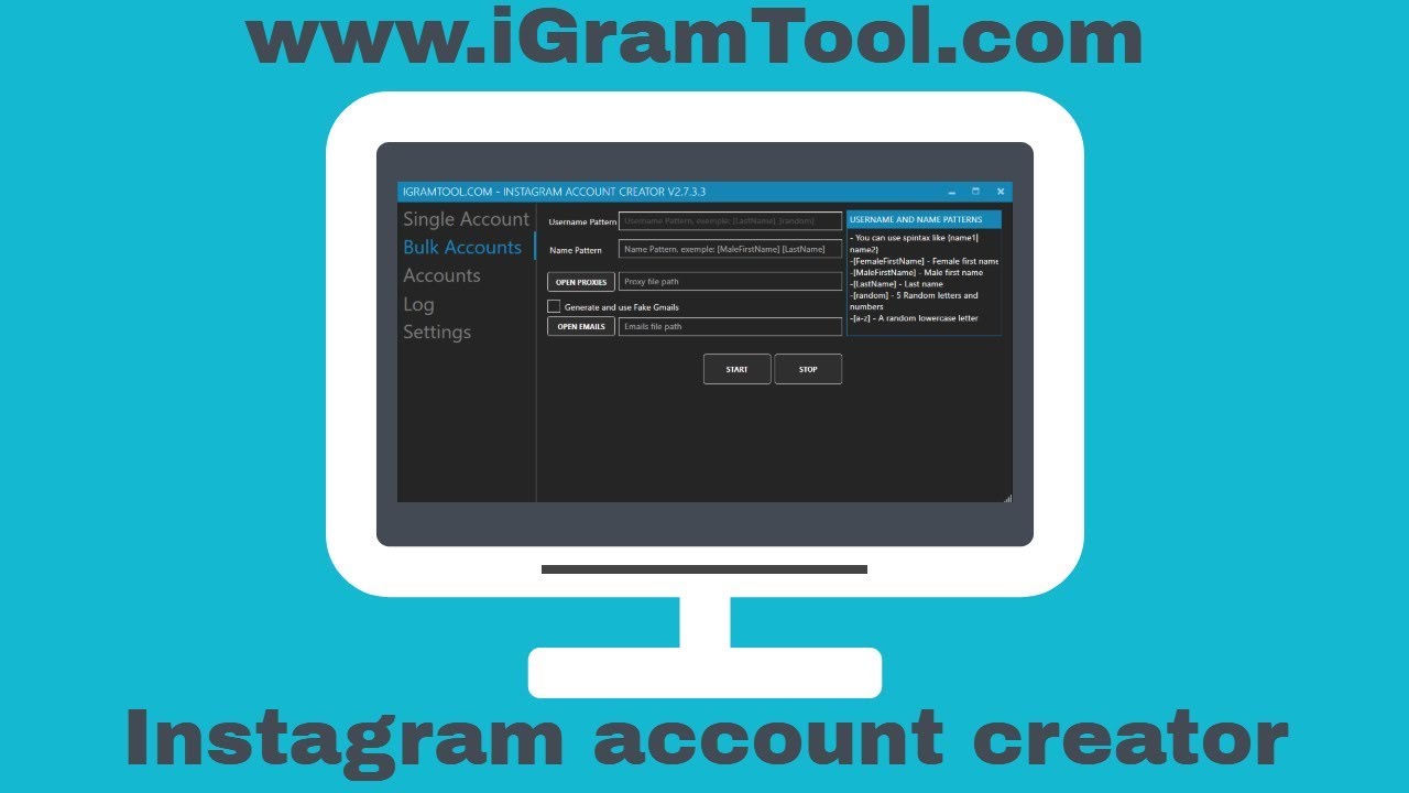 instagram account generator